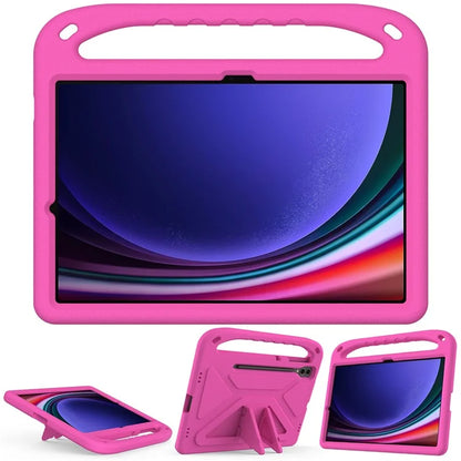For Samsung Galaxy Tab S9 FE+ Case Hand Grip EVA Tablet Kickstand Cover