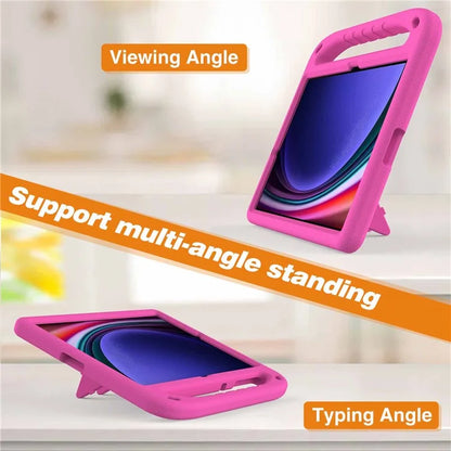For Samsung Galaxy Tab S9 FE+ Case Hand Grip EVA Tablet Kickstand Cover