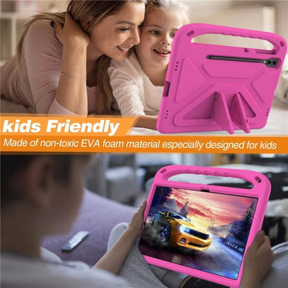 For Samsung Galaxy Tab S9 FE+ Case Hand Grip EVA Tablet Kickstand Cover