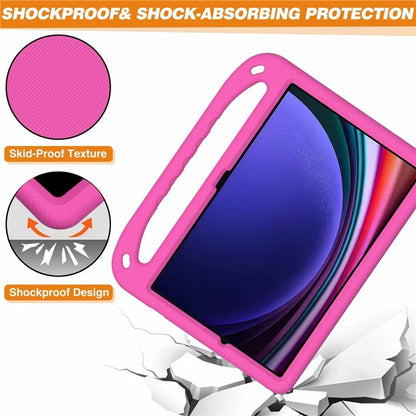 For Samsung Galaxy Tab S9 FE+ Case Hand Grip EVA Tablet Kickstand Cover