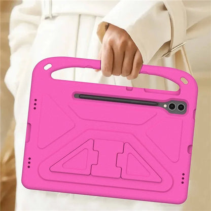 For Samsung Galaxy Tab S9 FE+ Case Hand Grip EVA Tablet Kickstand Cover