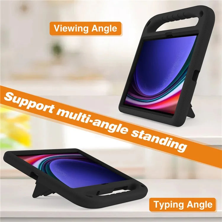 For Samsung Galaxy Tab S9 FE Case Kickstand EVA Tablet Cover with Hand Grip