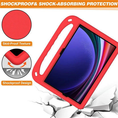 For Samsung Galaxy Tab S9 FE Case Kickstand EVA Tablet Cover with Hand Grip