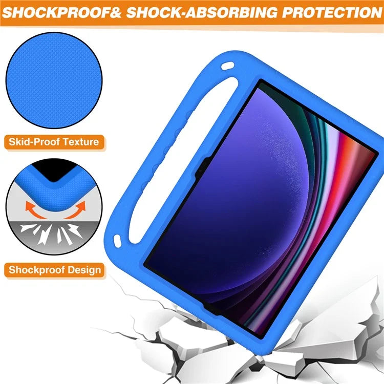 For Samsung Galaxy Tab S9 FE Case Kickstand EVA Tablet Cover with Hand Grip