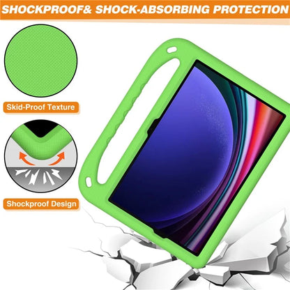 For Samsung Galaxy Tab S9 FE Case Kickstand EVA Tablet Cover with Hand Grip