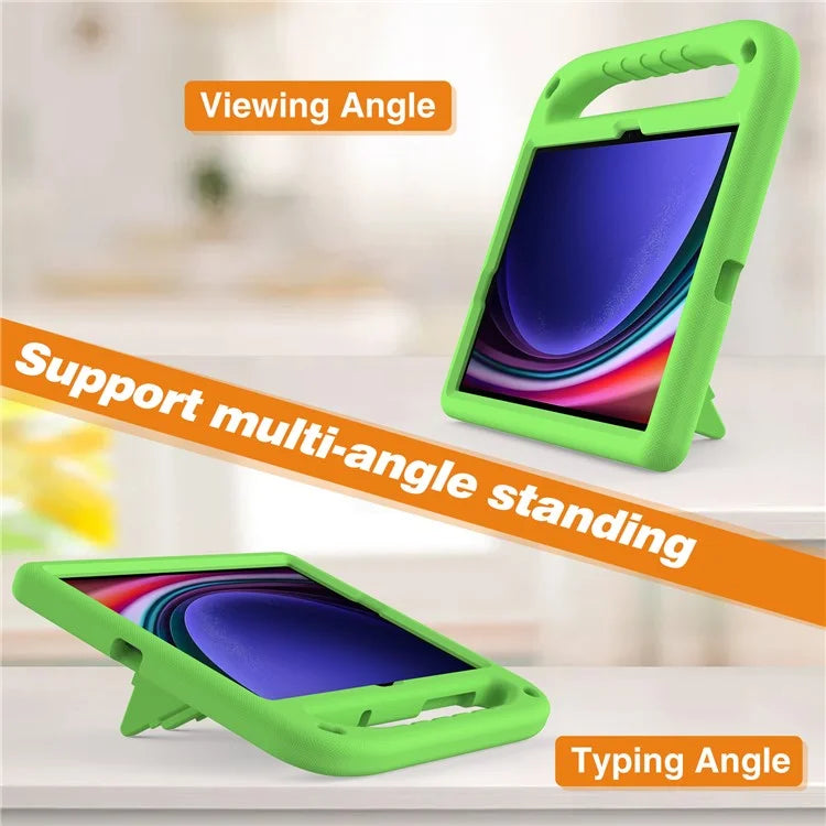 For Samsung Galaxy Tab S9 FE Case Kickstand EVA Tablet Cover with Hand Grip