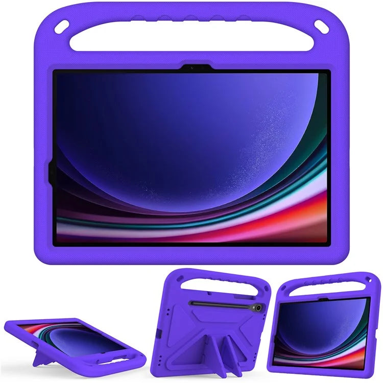 For Samsung Galaxy Tab S9 FE Case Kickstand EVA Tablet Cover with Hand Grip