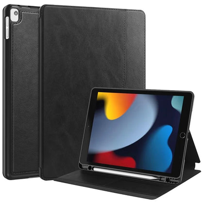 For iPad 10.2 (2019) / (2020) / (2021) Case PU Leather Stand Auto Wake / Sleep Tablet Cover with Card Holder