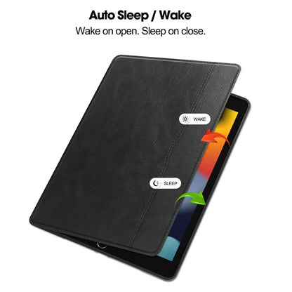 For iPad 10.2 (2019) / (2020) / (2021) Case PU Leather Stand Auto Wake / Sleep Tablet Cover with Card Holder