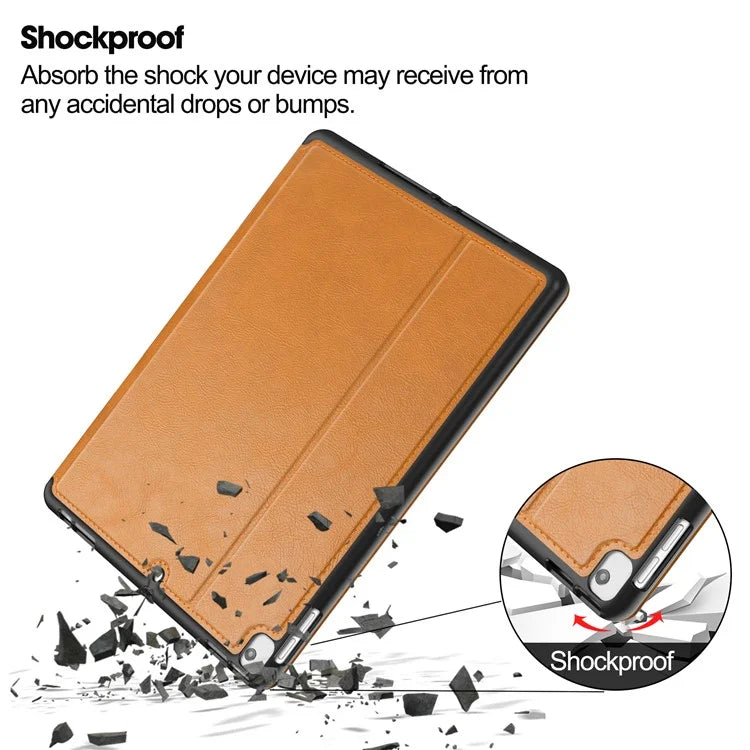 For iPad 10.2 (2019) / (2020) / (2021) Case PU Leather Stand Auto Wake / Sleep Tablet Cover with Card Holder