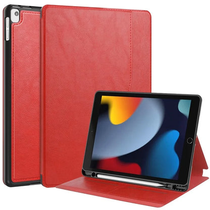 For iPad 10.2 (2019) / (2020) / (2021) Case PU Leather Stand Auto Wake / Sleep Tablet Cover with Card Holder