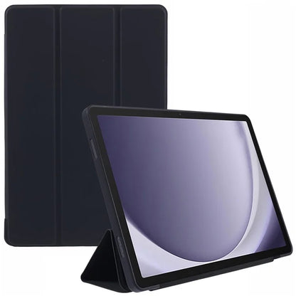 For Samsung Galaxy Tab A9+ Tri-fold Stand Cover PU Leather Honeycomb Texture Tablet Case