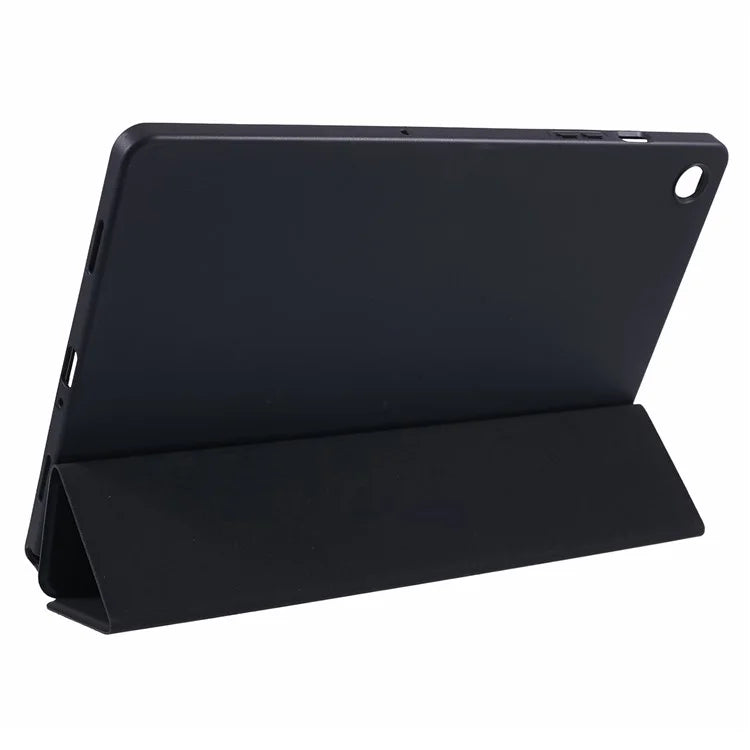 For Samsung Galaxy Tab A9+ Tri-fold Stand Cover PU Leather Honeycomb Texture Tablet Case