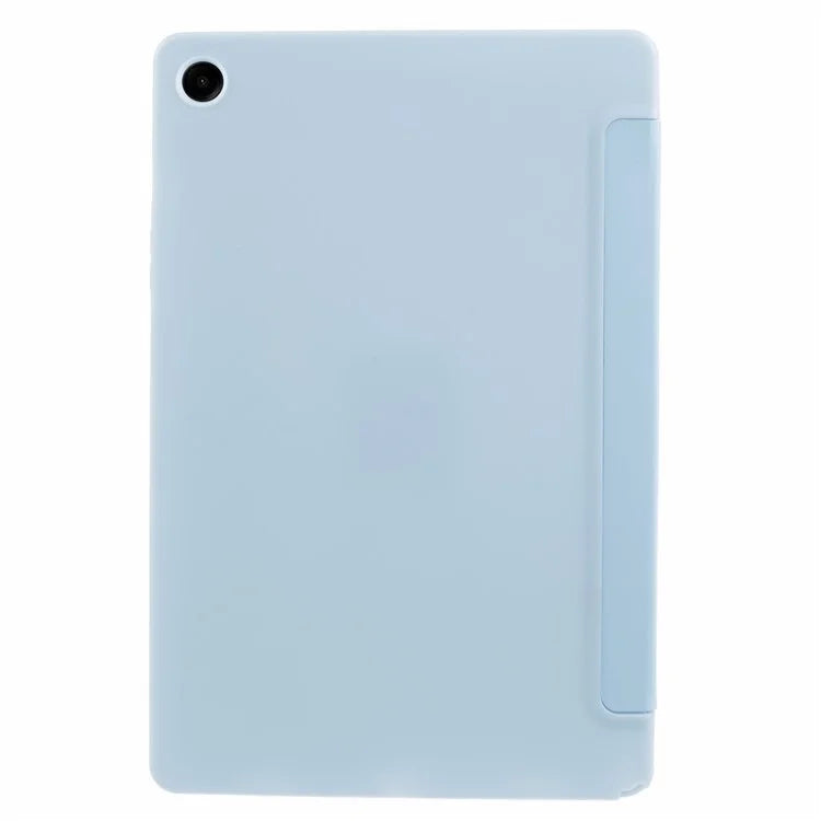 For Samsung Galaxy Tab A9+ Tri-fold Stand Cover PU Leather Honeycomb Texture Tablet Case
