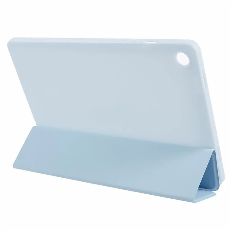 For Samsung Galaxy Tab A9+ Tri-fold Stand Cover PU Leather Honeycomb Texture Tablet Case