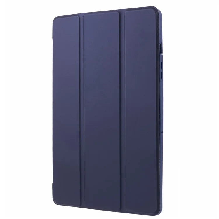 For Samsung Galaxy Tab A9+ Tri-fold Stand Cover PU Leather Honeycomb Texture Tablet Case