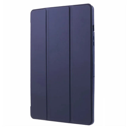 For Samsung Galaxy Tab A9+ Tri-fold Stand Cover PU Leather Honeycomb Texture Tablet Case