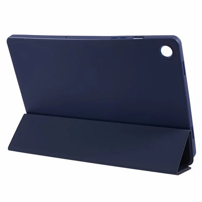 For Samsung Galaxy Tab A9+ Tri-fold Stand Cover PU Leather Honeycomb Texture Tablet Case