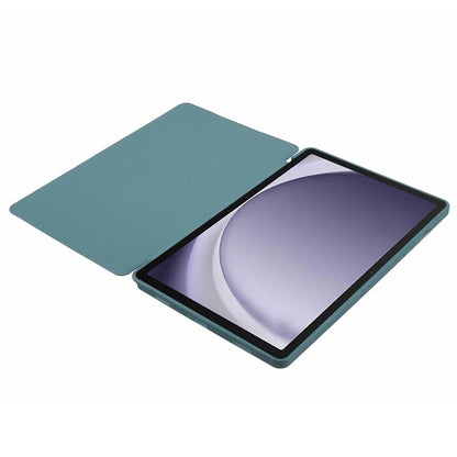 For Samsung Galaxy Tab A9+ Tri-fold Stand Cover PU Leather Honeycomb Texture Tablet Case