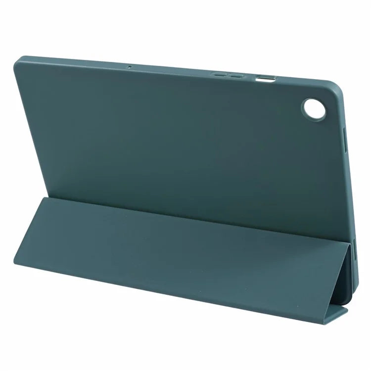 For Samsung Galaxy Tab A9+ Tri-fold Stand Cover PU Leather Honeycomb Texture Tablet Case