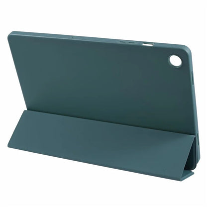 For Samsung Galaxy Tab A9+ Tri-fold Stand Cover PU Leather Honeycomb Texture Tablet Case