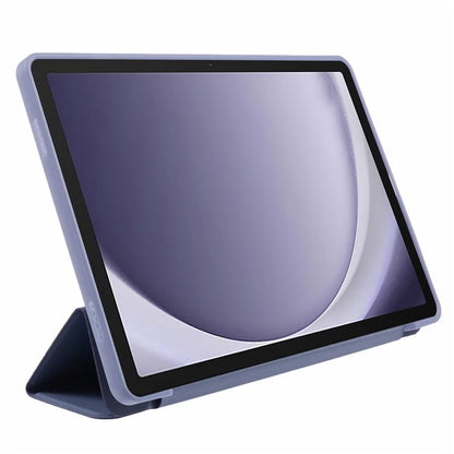 For Samsung Galaxy Tab A9+ Tri-fold Stand Cover PU Leather Honeycomb Texture Tablet Case