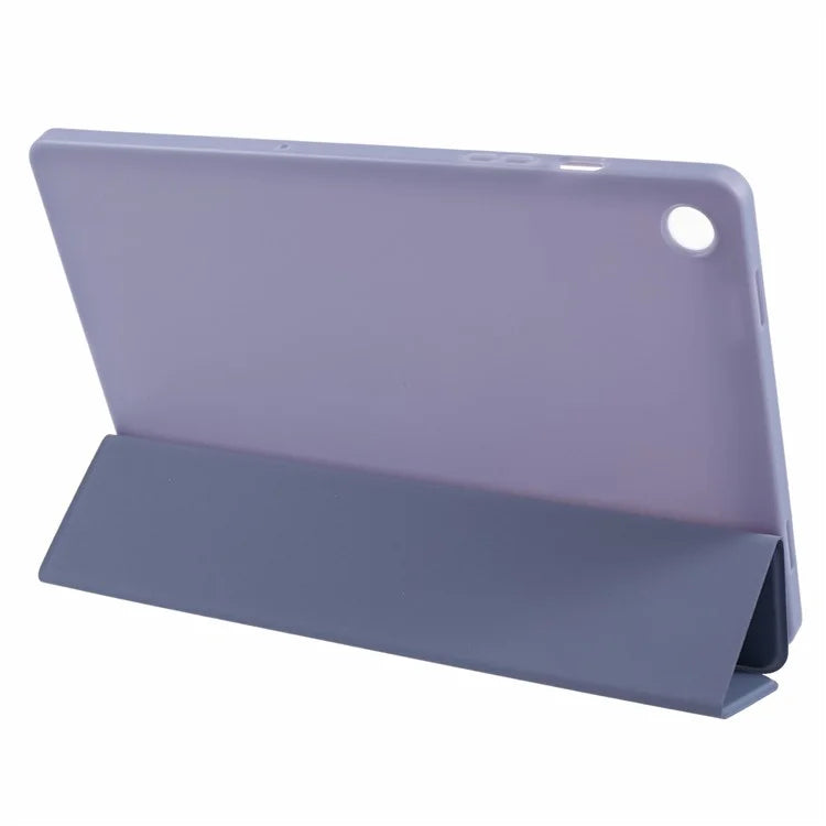 For Samsung Galaxy Tab A9+ Tri-fold Stand Cover PU Leather Honeycomb Texture Tablet Case