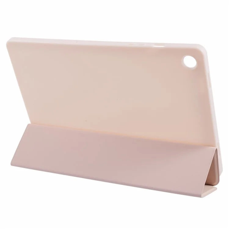 For Samsung Galaxy Tab A9+ Tri-fold Stand Cover PU Leather Honeycomb Texture Tablet Case