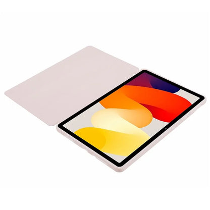 For Xiaomi Redmi Pad SE PU Leather Case Tri-fold Stand Honeycomb Texture Protective Tablet Cover