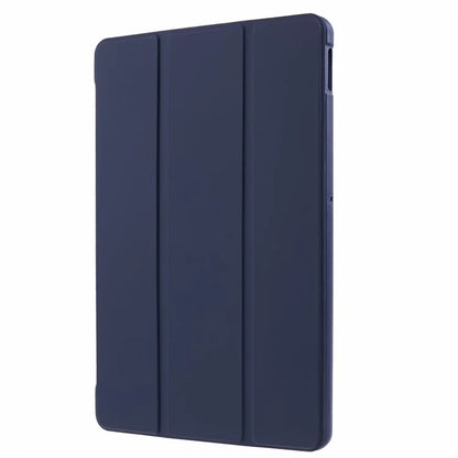 For Xiaomi Redmi Pad SE PU Leather Case Tri-fold Stand Honeycomb Texture Protective Tablet Cover