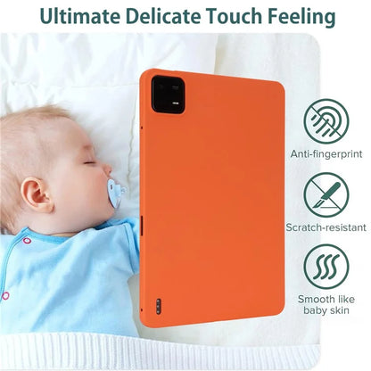 For Xiaomi Pad 6 Case Four Corners Airbag Skin-touch TPU Tablet Cover