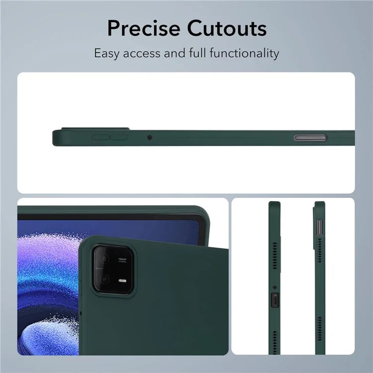 For Xiaomi Pad 6 Case Four Corners Airbag Skin-touch TPU Tablet Coverish Green