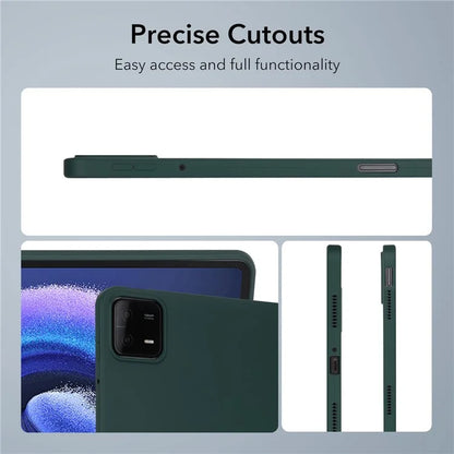 For Xiaomi Pad 6 Case Four Corners Airbag Skin-touch TPU Tablet Coverish Green