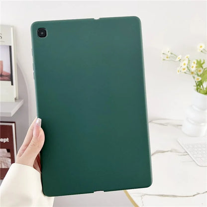 For Samsung Galaxy Tab S6 Lite (2024) / S6 Lite (2022) / S6 Lite (2020) P610 / P615 Case Skin-touch TPU Tablet Coverish Green