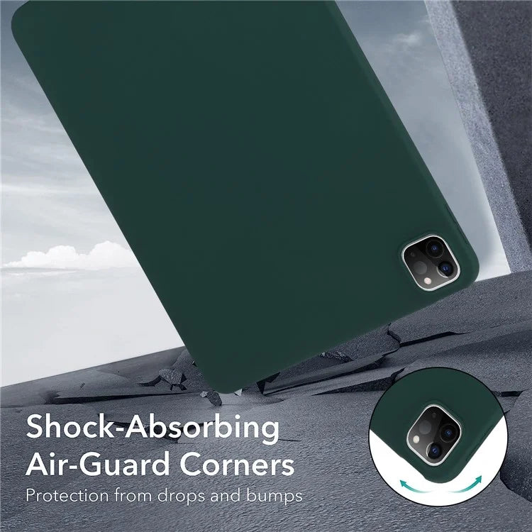 For iPad Pro 11 (2018) / (2020) / (2021) / (2022) Case Anti-scratch Skin-touch TPU Tablet Coverish Green
