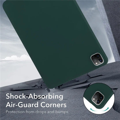 For iPad Pro 11 (2018) / (2020) / (2021) / (2022) Case Anti-scratch Skin-touch TPU Tablet Coverish Green