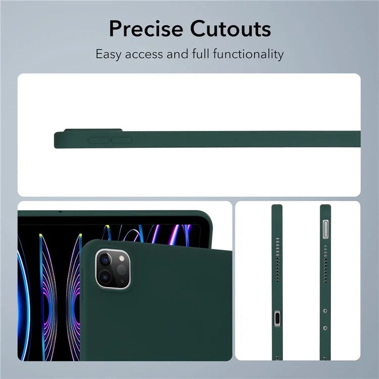 For iPad Pro 11 (2018) / (2020) / (2021) / (2022) Case Anti-scratch Skin-touch TPU Tablet Coverish Green