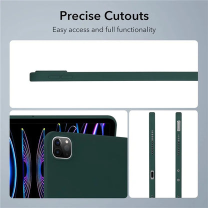 For iPad Pro 11 (2018) / (2020) / (2021) / (2022) Case Anti-scratch Skin-touch TPU Tablet Coverish Green