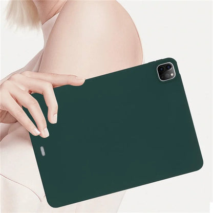 For iPad Pro 11 (2018) / (2020) / (2021) / (2022) Case Anti-scratch Skin-touch TPU Tablet Coverish Green
