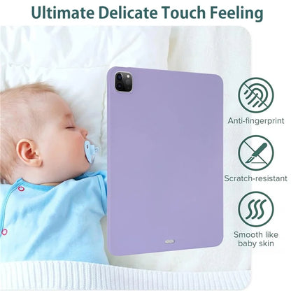 For iPad Pro 11 (2018) / (2020) / (2021) / (2022) Case Anti-scratch Skin-touch TPU Tablet Cover
