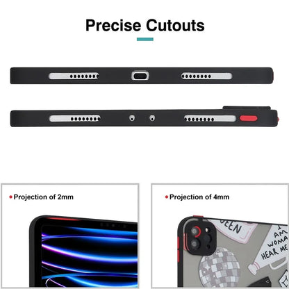 For iPad Pro 11 (2020)(2021)(2022) Case Pattern Printing PC+TPU Tablet Cover