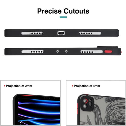 For iPad Pro 11 (2020)(2021)(2022) Case Pattern Printing PC+TPU Tablet Cover
