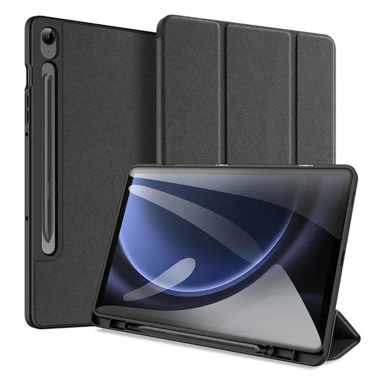 DUX DUCIS Domo Series for Samsung Galaxy Tab S9 FE Case Tri-fold Stand Leather Smart Folio Tablet Case