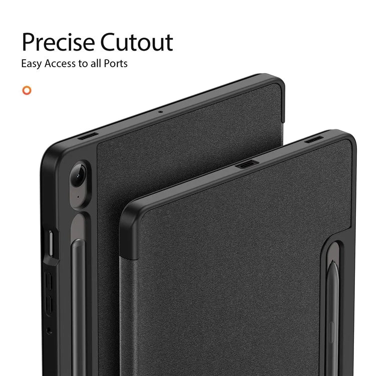 DUX DUCIS Domo Series for Samsung Galaxy Tab S9 FE Case Tri-fold Stand Leather Smart Folio Tablet Case