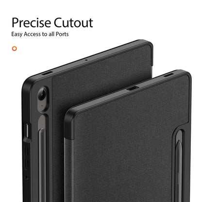DUX DUCIS Domo Series for Samsung Galaxy Tab S9 FE Case Tri-fold Stand Leather Smart Folio Tablet Case