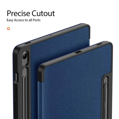 DUX DUCIS Domo Series for Samsung Galaxy Tab S9 FE Case Tri-fold Stand Leather Smart Folio Tablet Case