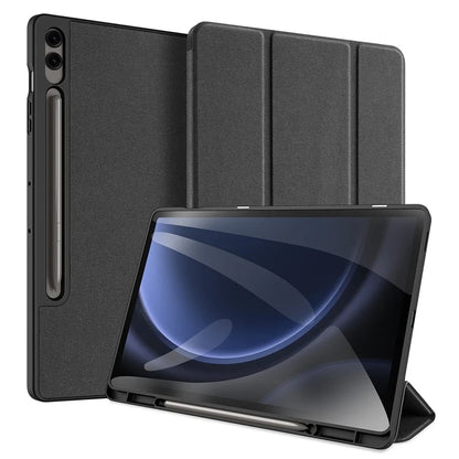 DUX DUCIS Domo Series for Samsung Galaxy Tab S9 FE+ Tri-fold Stand Case Leather Business Smart Tablet Cover