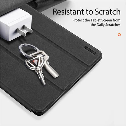 DUX DUCIS Domo Series for Samsung Galaxy Tab S9 FE+ Tri-fold Stand Case Leather Business Smart Tablet Cover