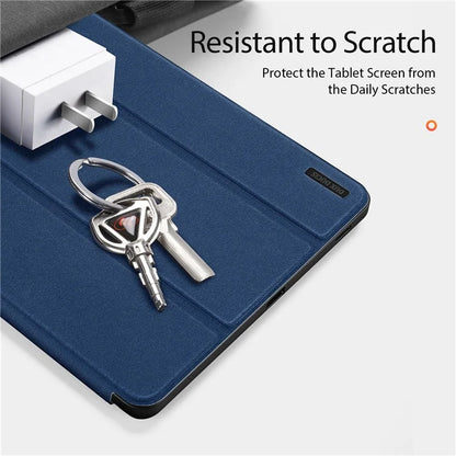DUX DUCIS Domo Series for Samsung Galaxy Tab S9 FE+ Tri-fold Stand Case Leather Business Smart Tablet Cover