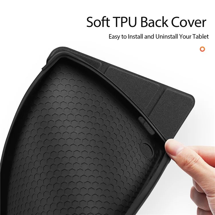 DUX DUCIS Domo Series for Samsung Galaxy Tab A9 Leather Business Case Tri-fold Stand Smart Tablet Cover